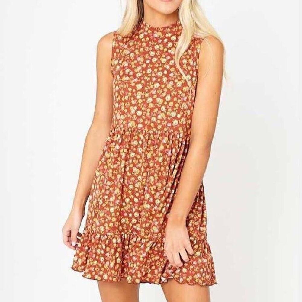 Altar'd State size small Dress - Burnt Orange Floral